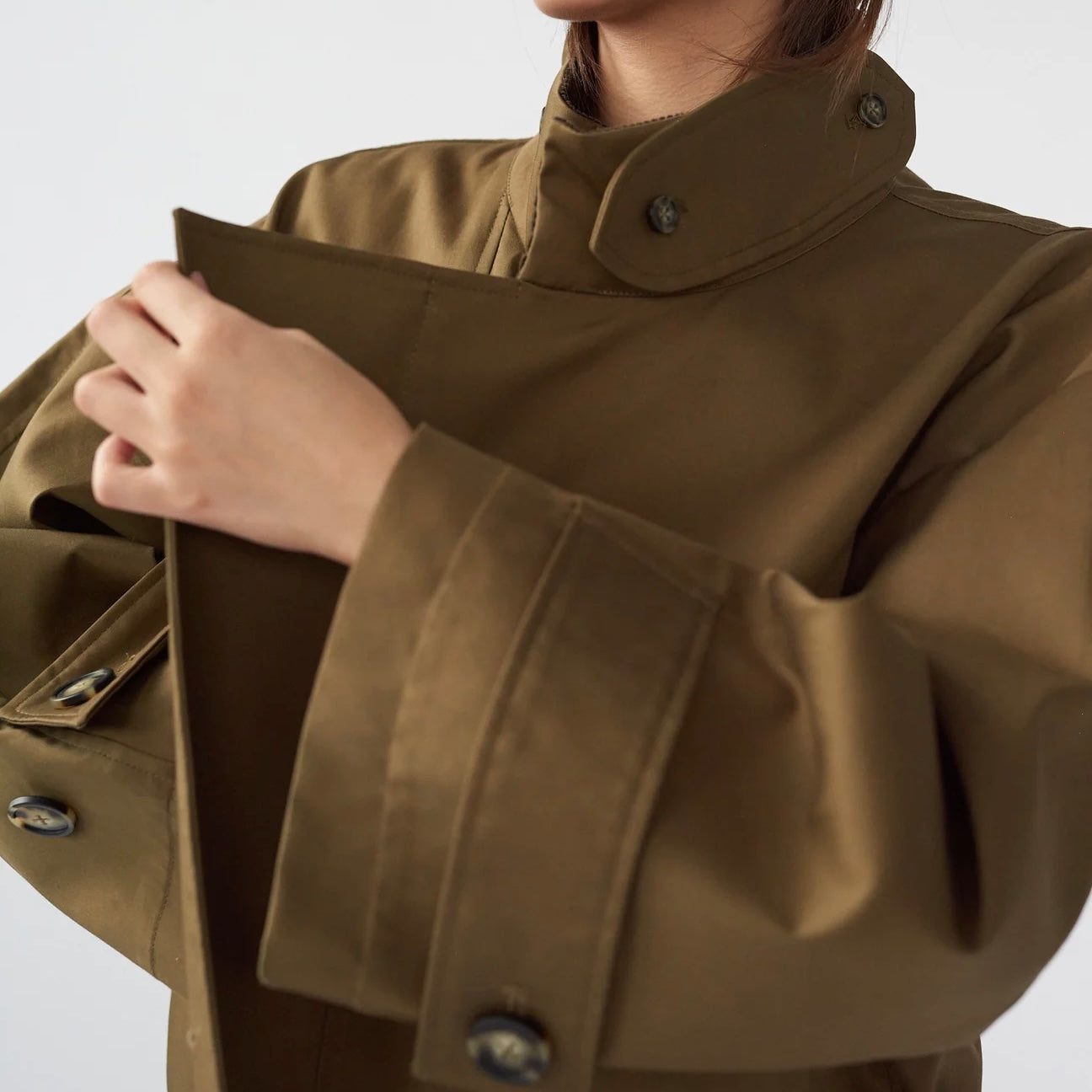 Water Resistant Trench Jacket, Loden