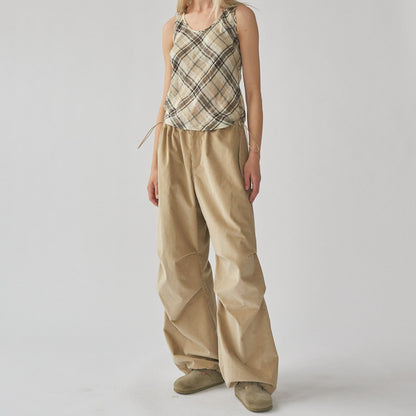 Corduroy Ufo Pants, Beige