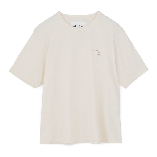 Aiayu Circular State Tee, Pure Ecru