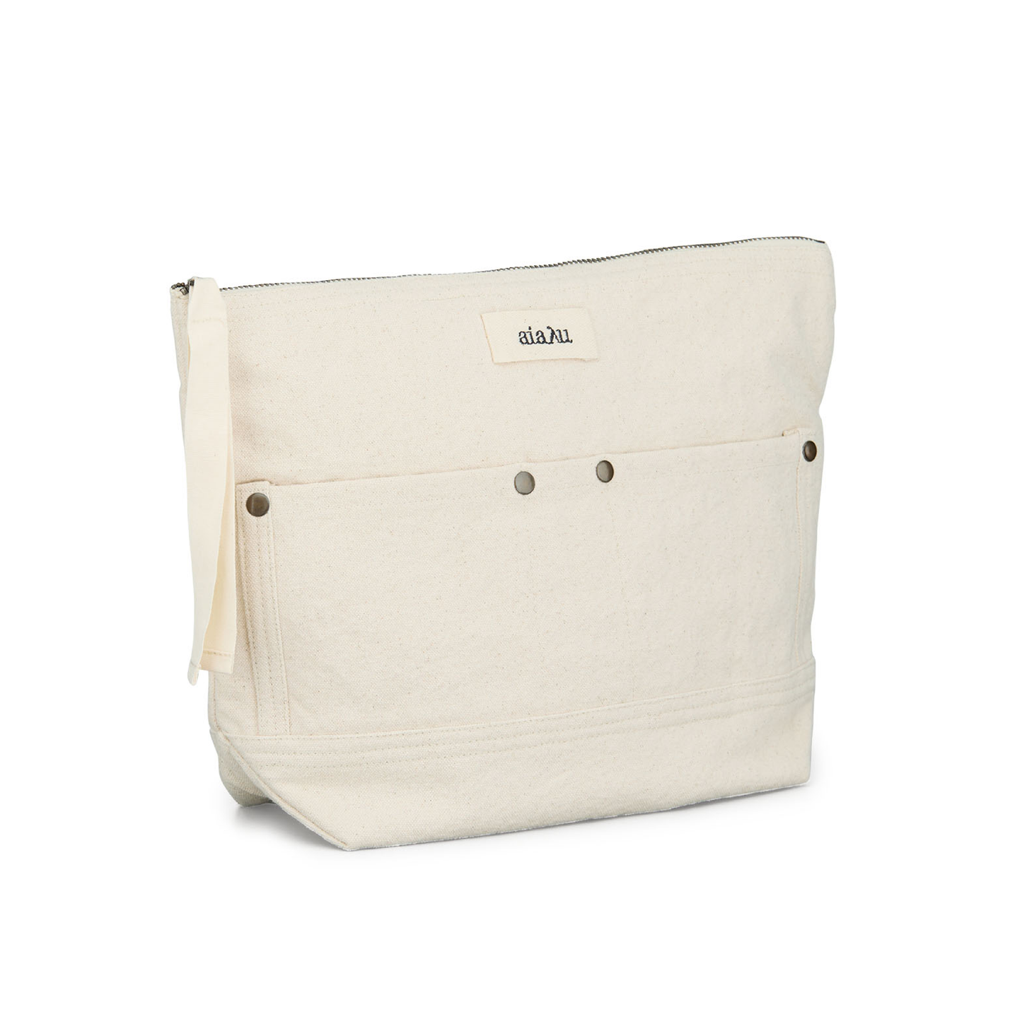 Pouch Pocket Canvas Toilettaske, Pure Ecru