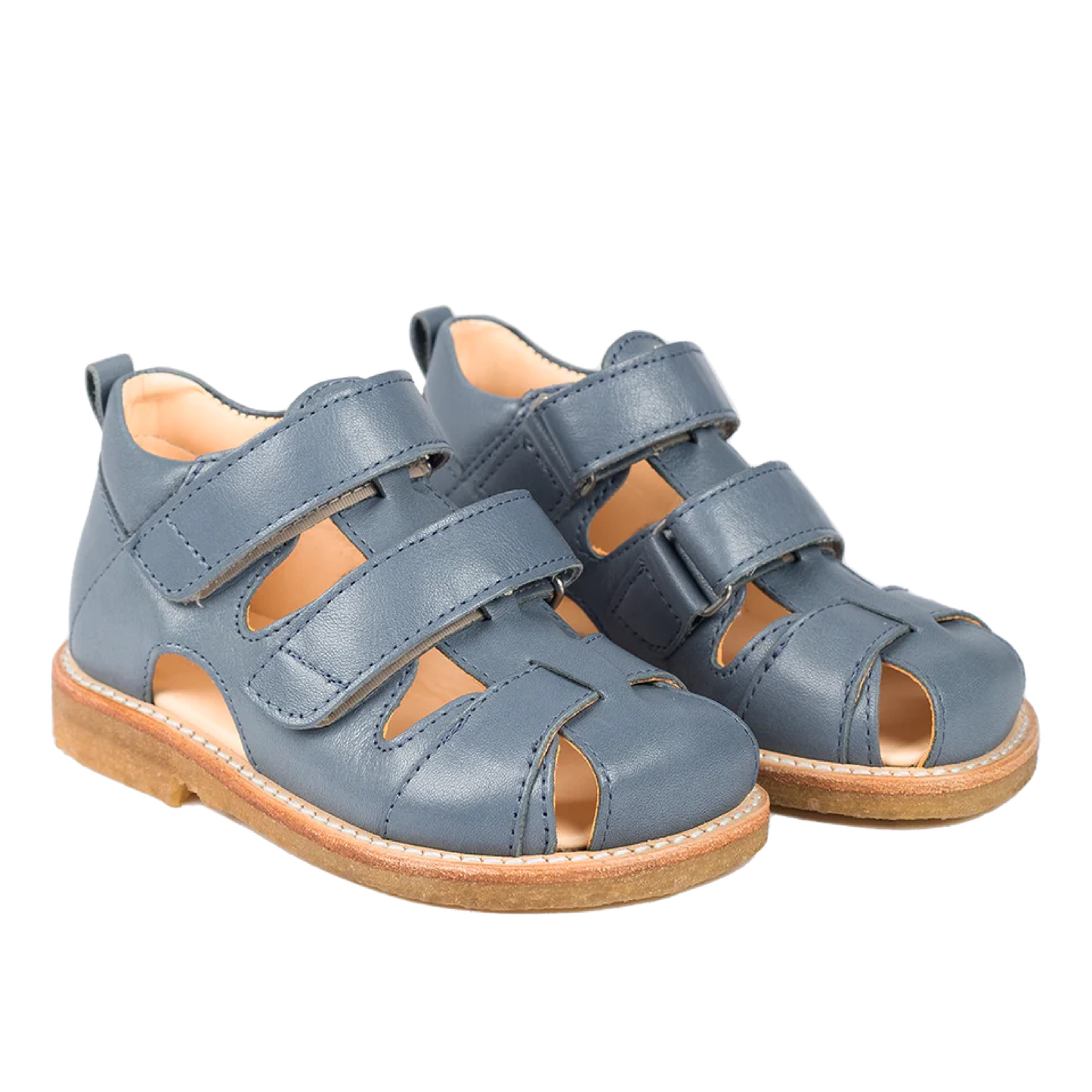 Begynder sandal med velcrolukning, Blue Fog