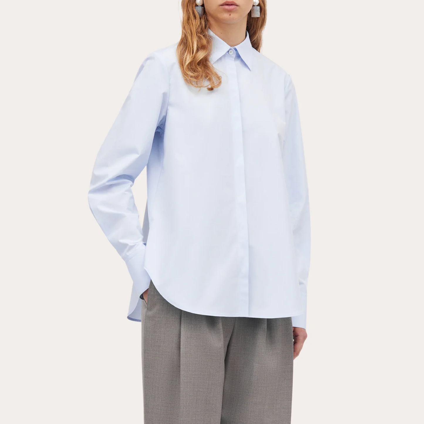 Bertine Shirt, Light Blue