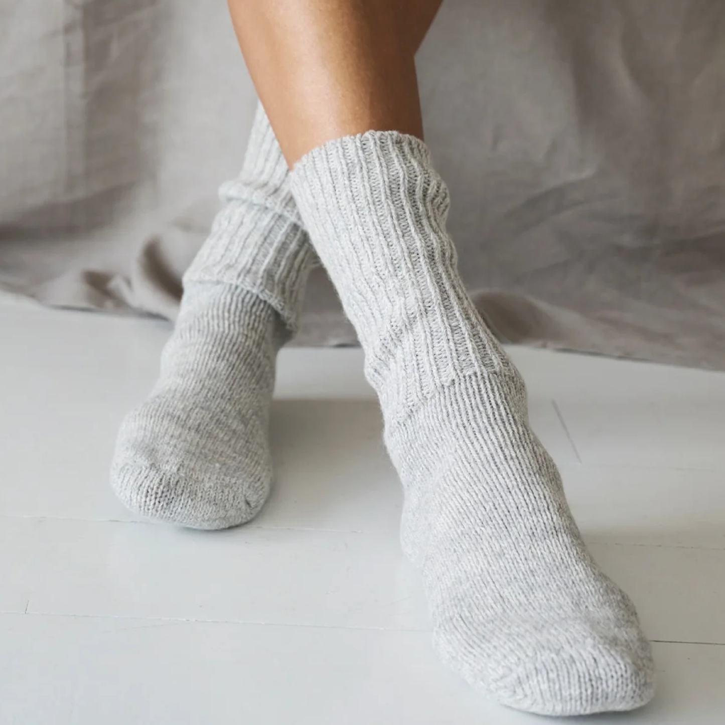 Boyfriend Socks, Grey