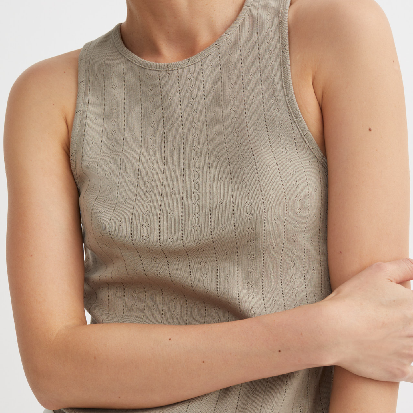 Edie Tank Top, Stone Moss