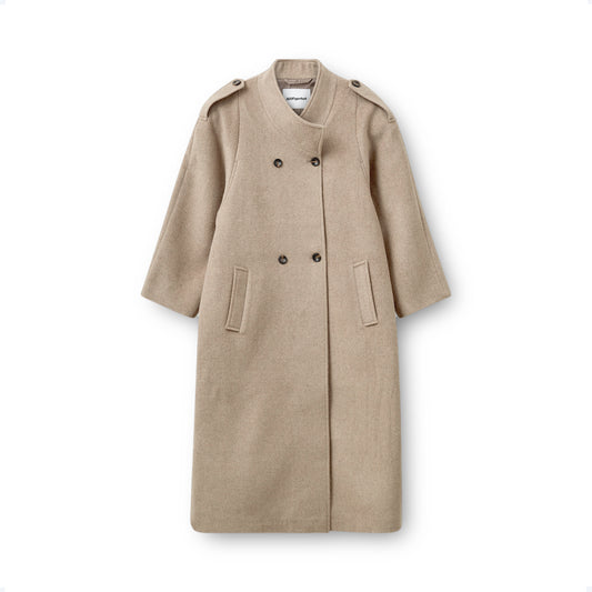 Aunty Coat, Brown Melange