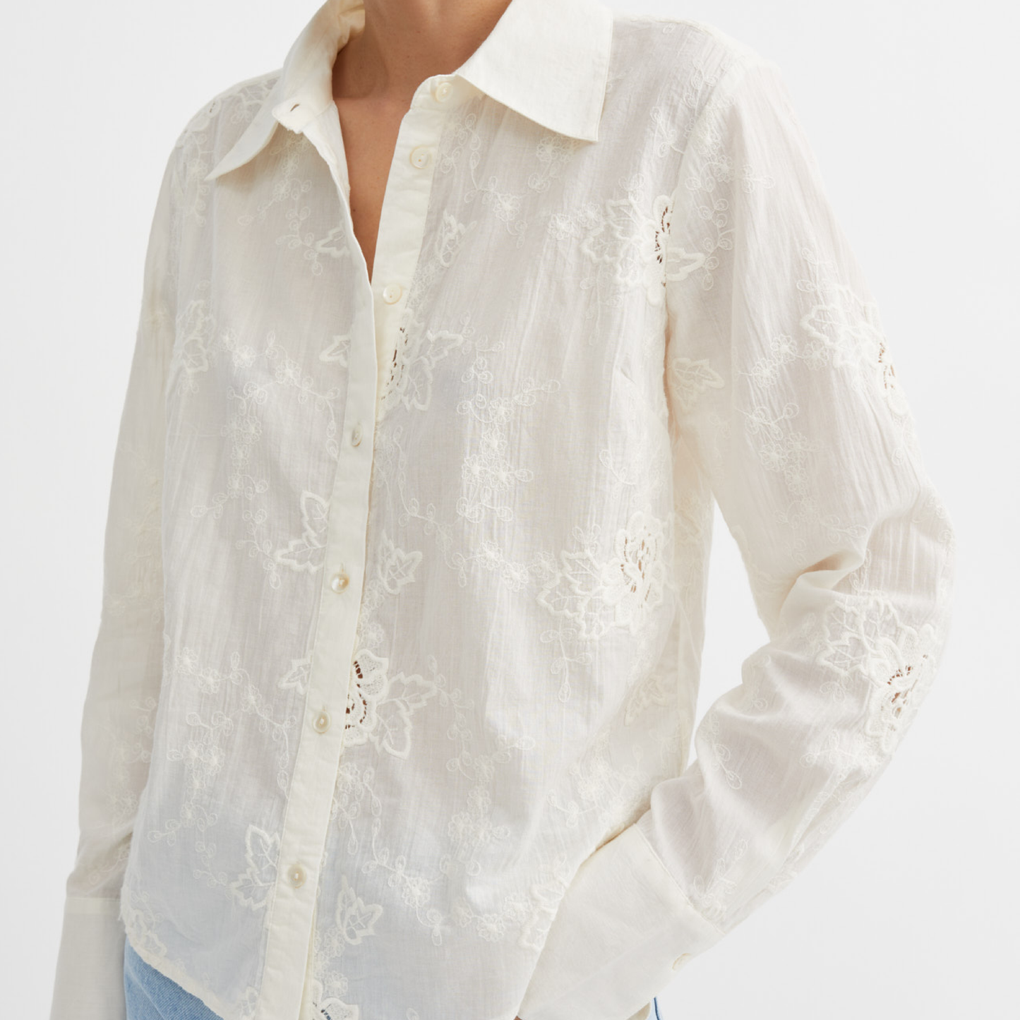 Fauna Shirt, Light Cream