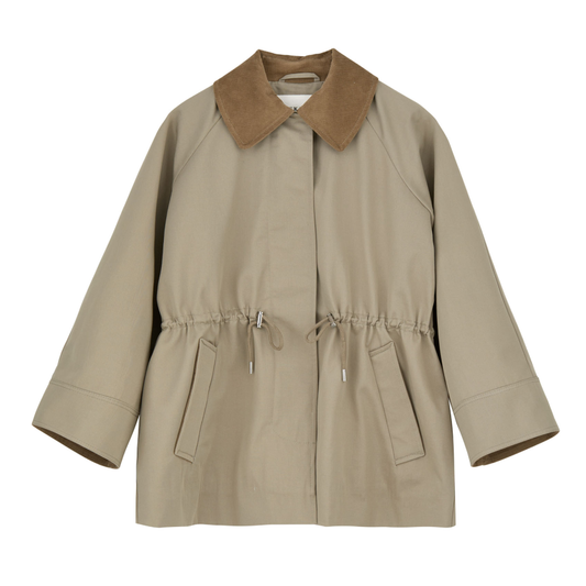 Gaby Parka Jacket, Stone Moss