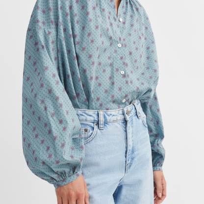 Cilla Shirt, Florence Print/Blue