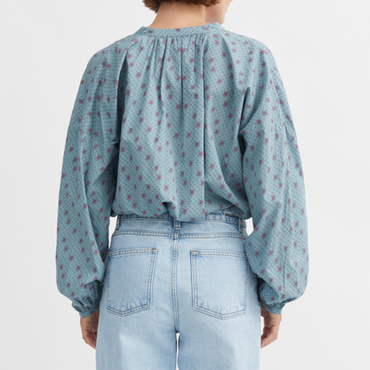 Cilla Shirt, Florence Print/Blue