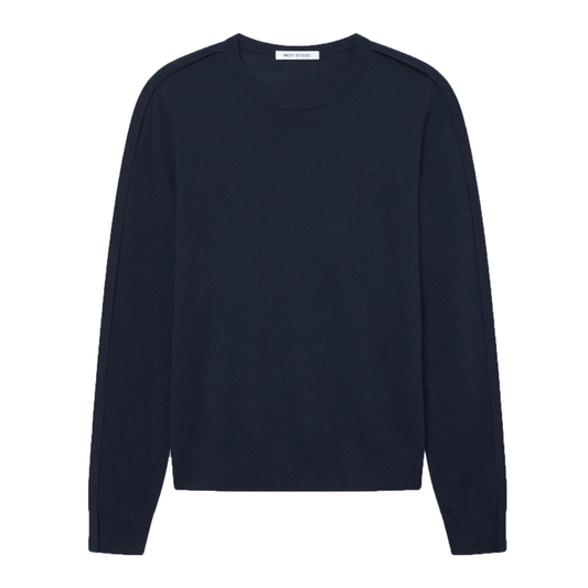 Karsten Merino Sweater, Dark Navy