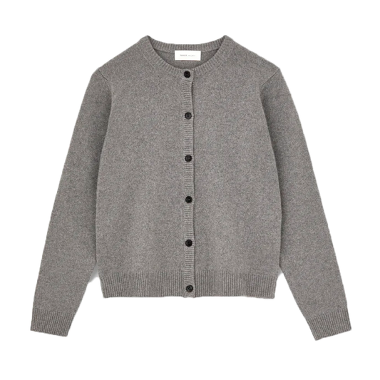 Kindred Cashmere Cardigan, Grey Melange