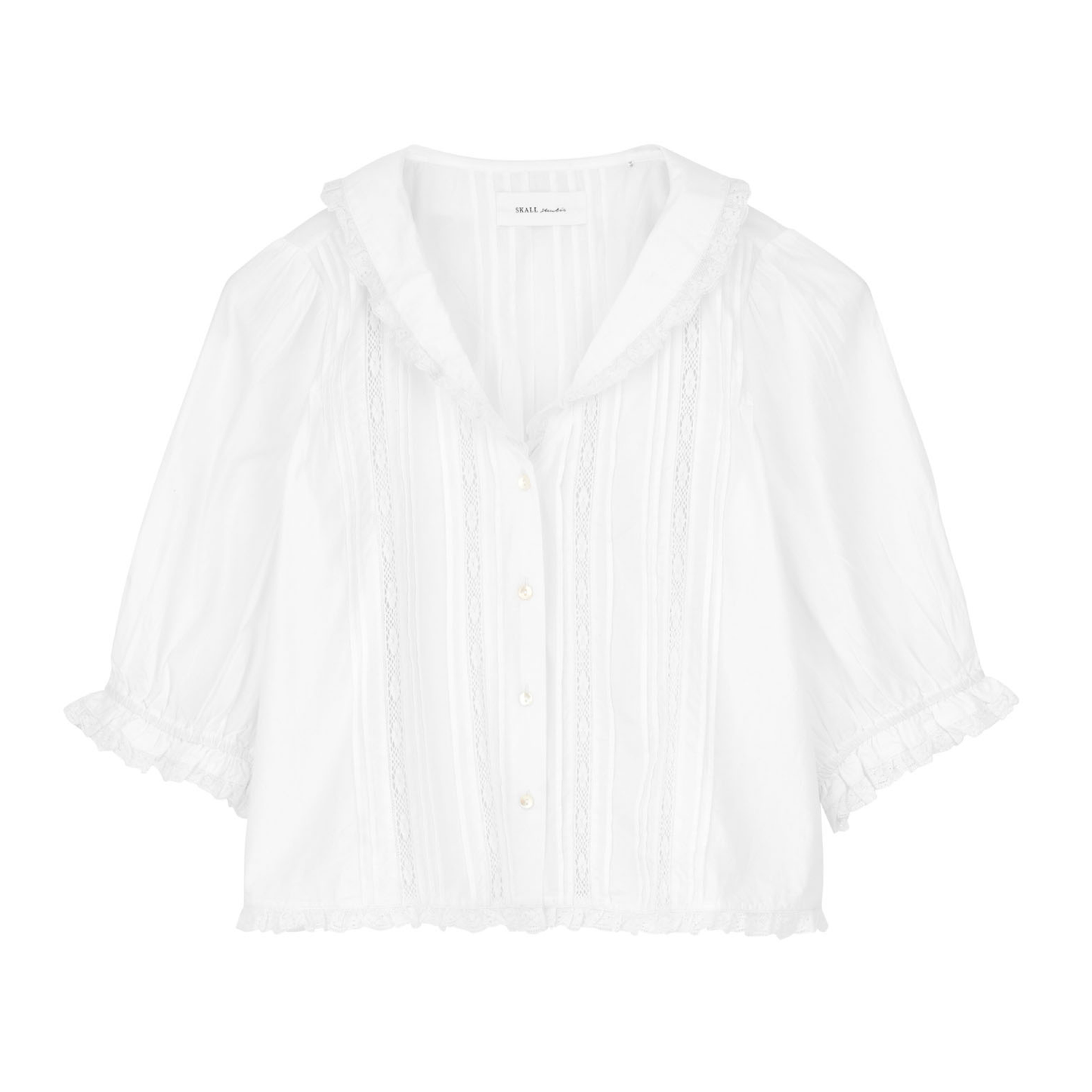 Magnolia Short Sleeve Blouse, Optic White