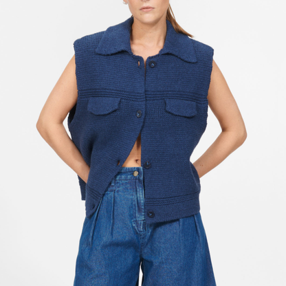 Hawthorne Vest, Denim Blue