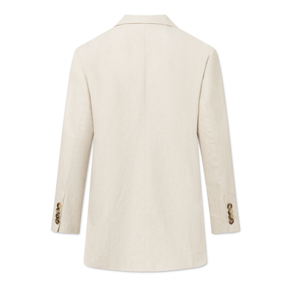 Chihiro Linen Twill Blazer, Sand