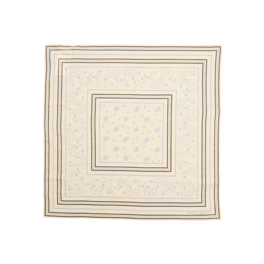 Skall Classic Scarf, Pale Beige (55x55 cm)