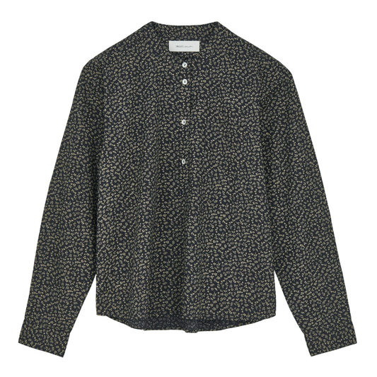 Agnes Shirt, Eline Print Black/Beige