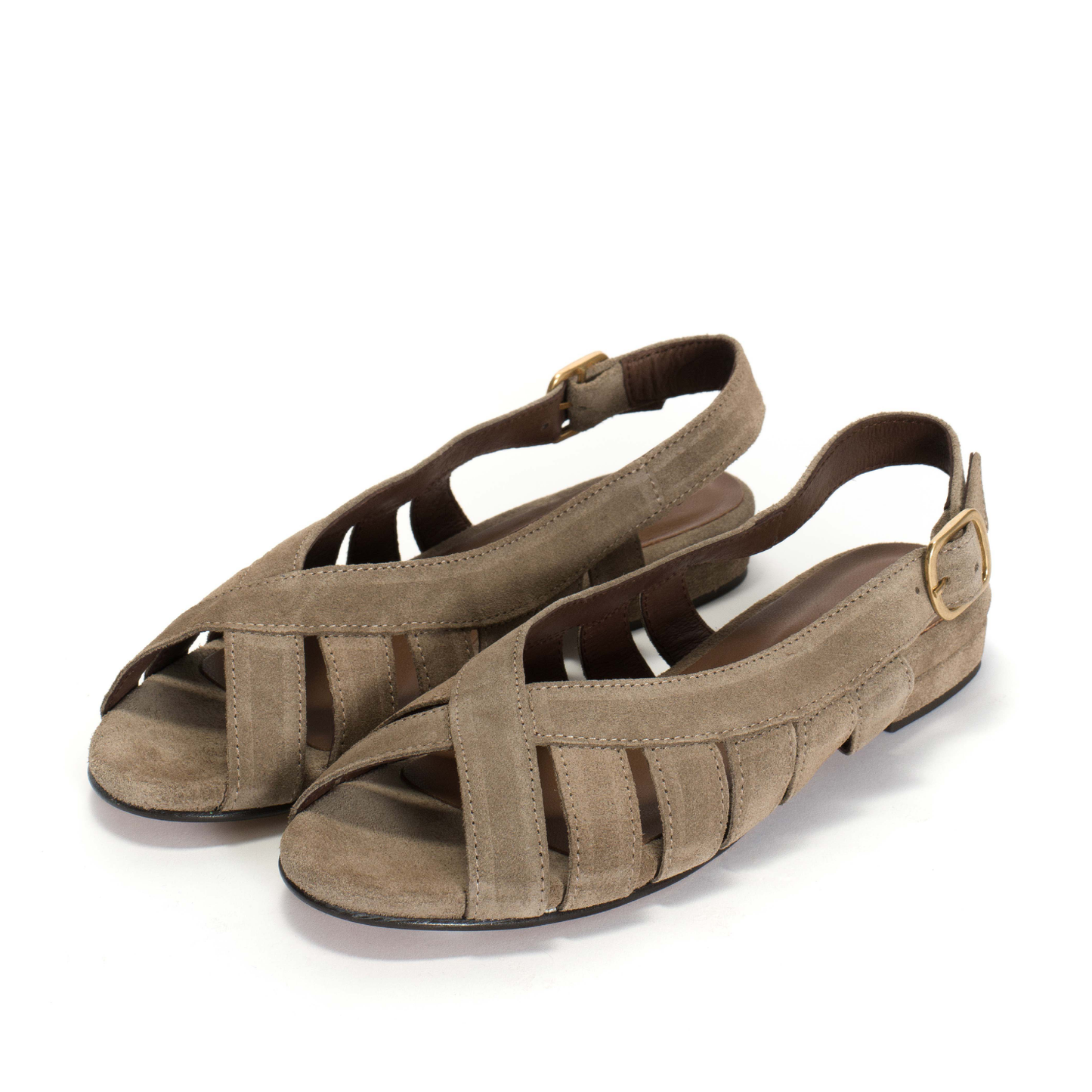 Sophie 20 Sandaler Calf suede, Mushroom