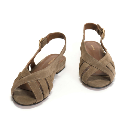 Sophie 20 Sandaler Calf suede, Mushroom