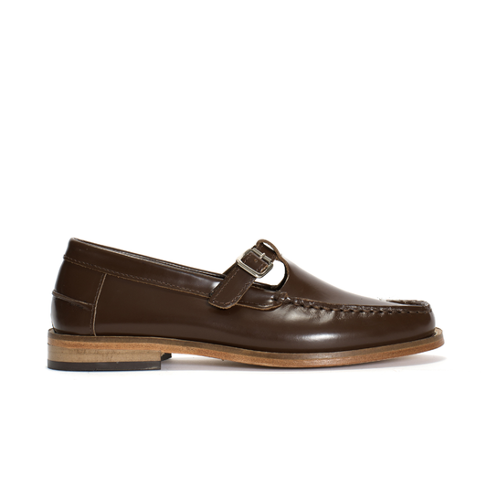 T-bar Moccasin Loafer, Brown