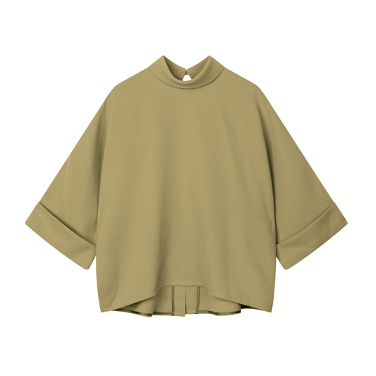 Bailee Crepe Georgette Top, Matcha