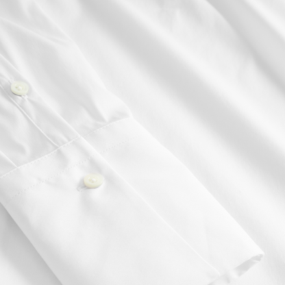 Ellis Shirt Fancy Poplin, White