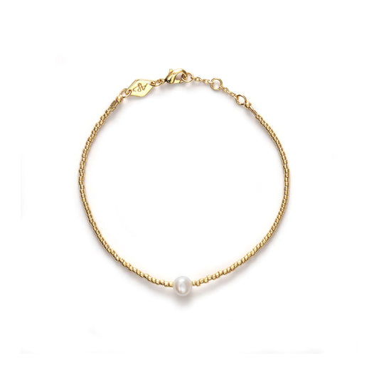 Pearly Bracelet, Gold Plated